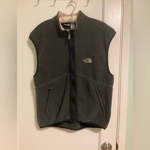 Euc north face fleece vest M